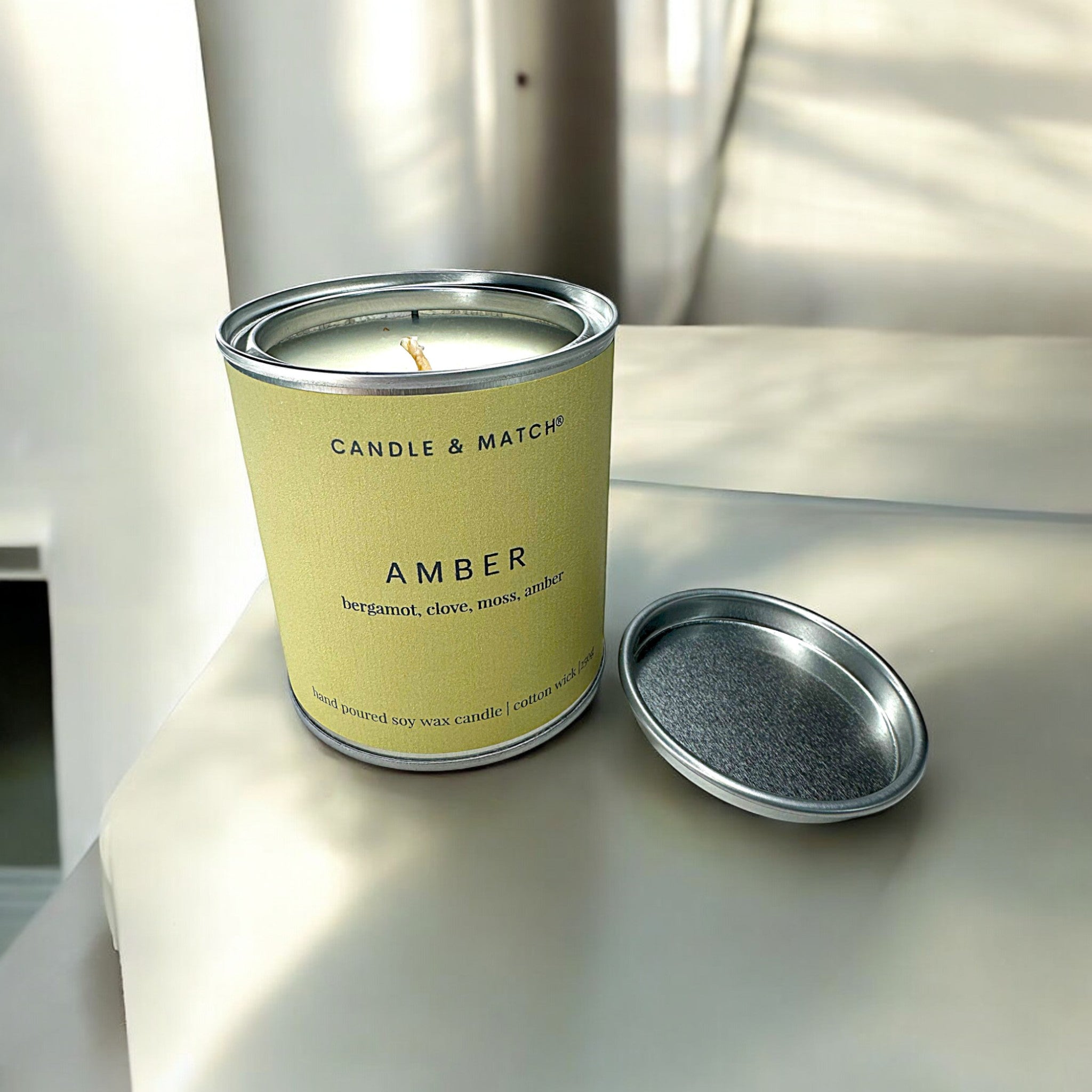 Amber Cotton Wick Candle