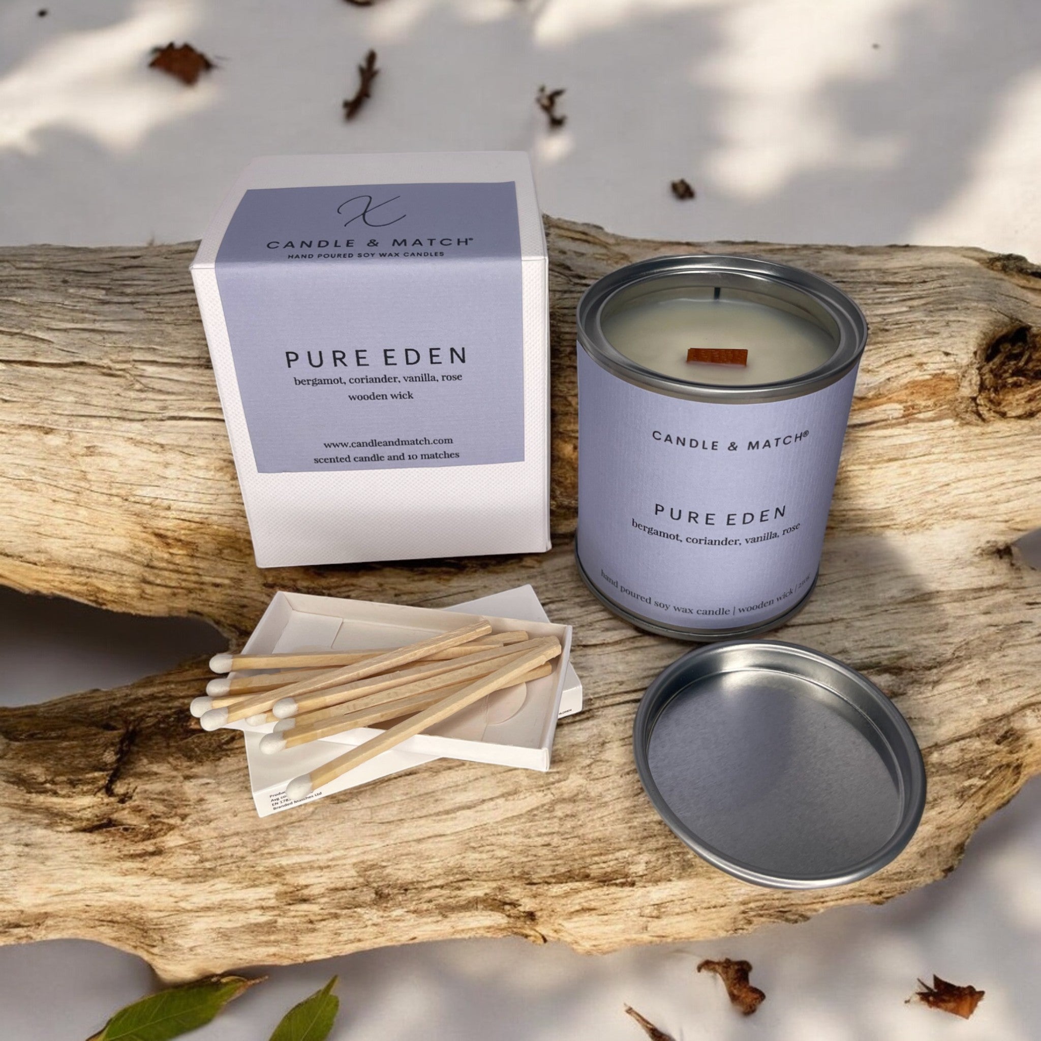 Pure Eden Wood Wick Candle