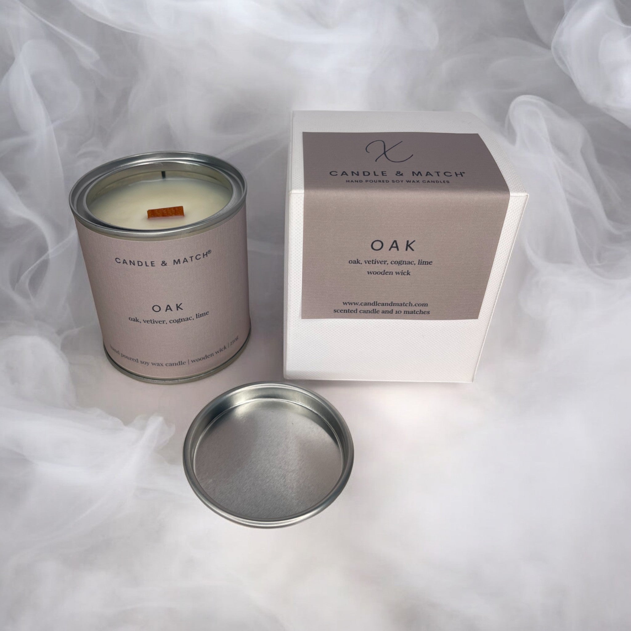 Oak Wood Wick Candle