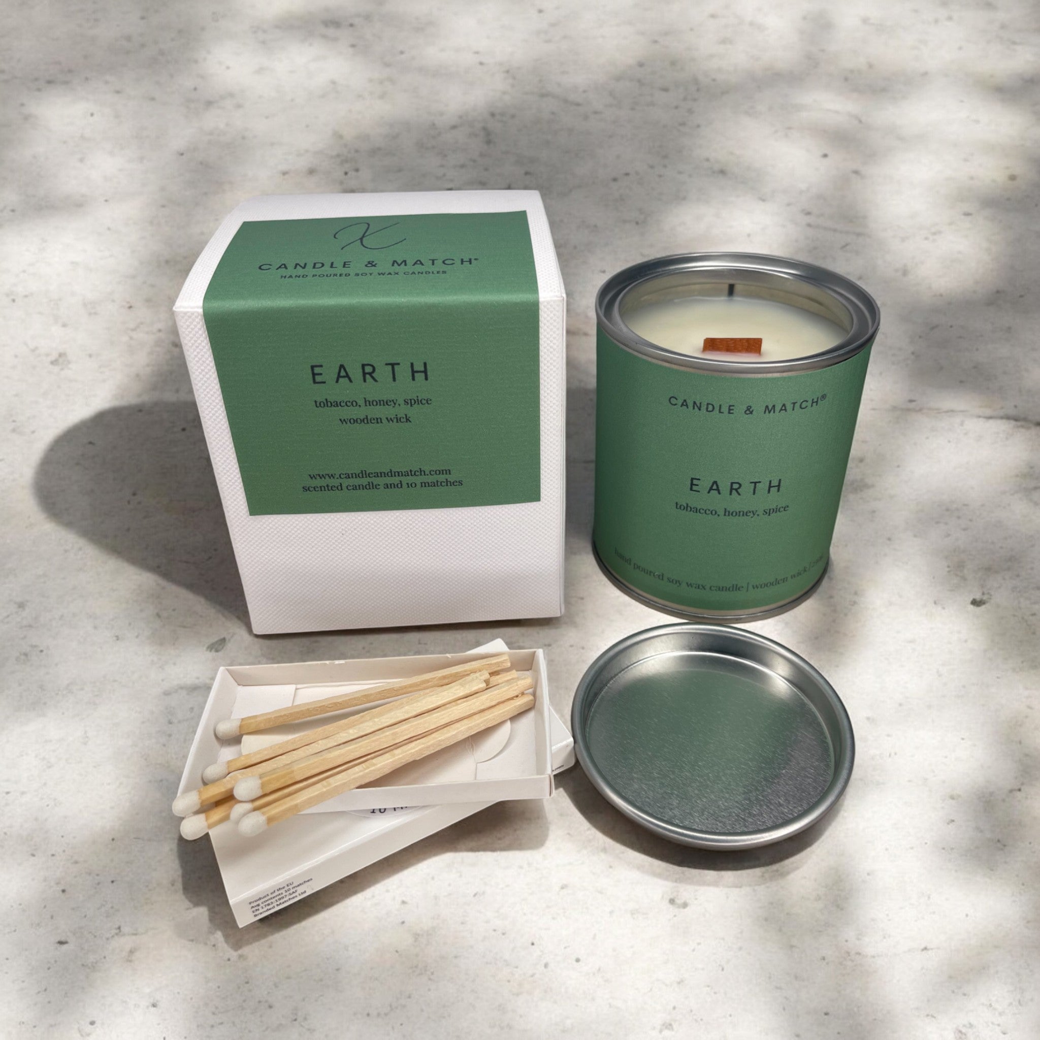 Earth Wood Wick Candle