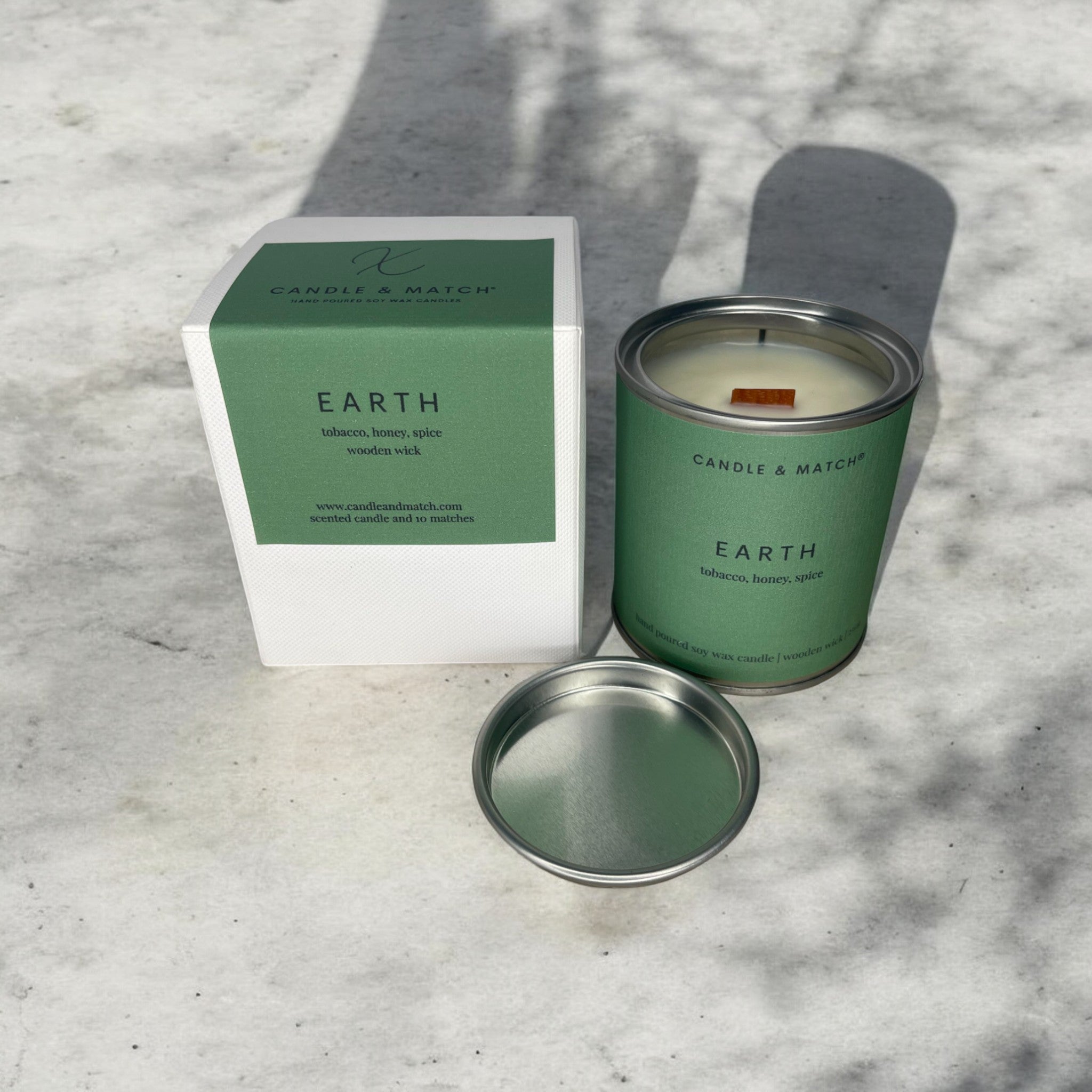 Earth Wood Wick Candle