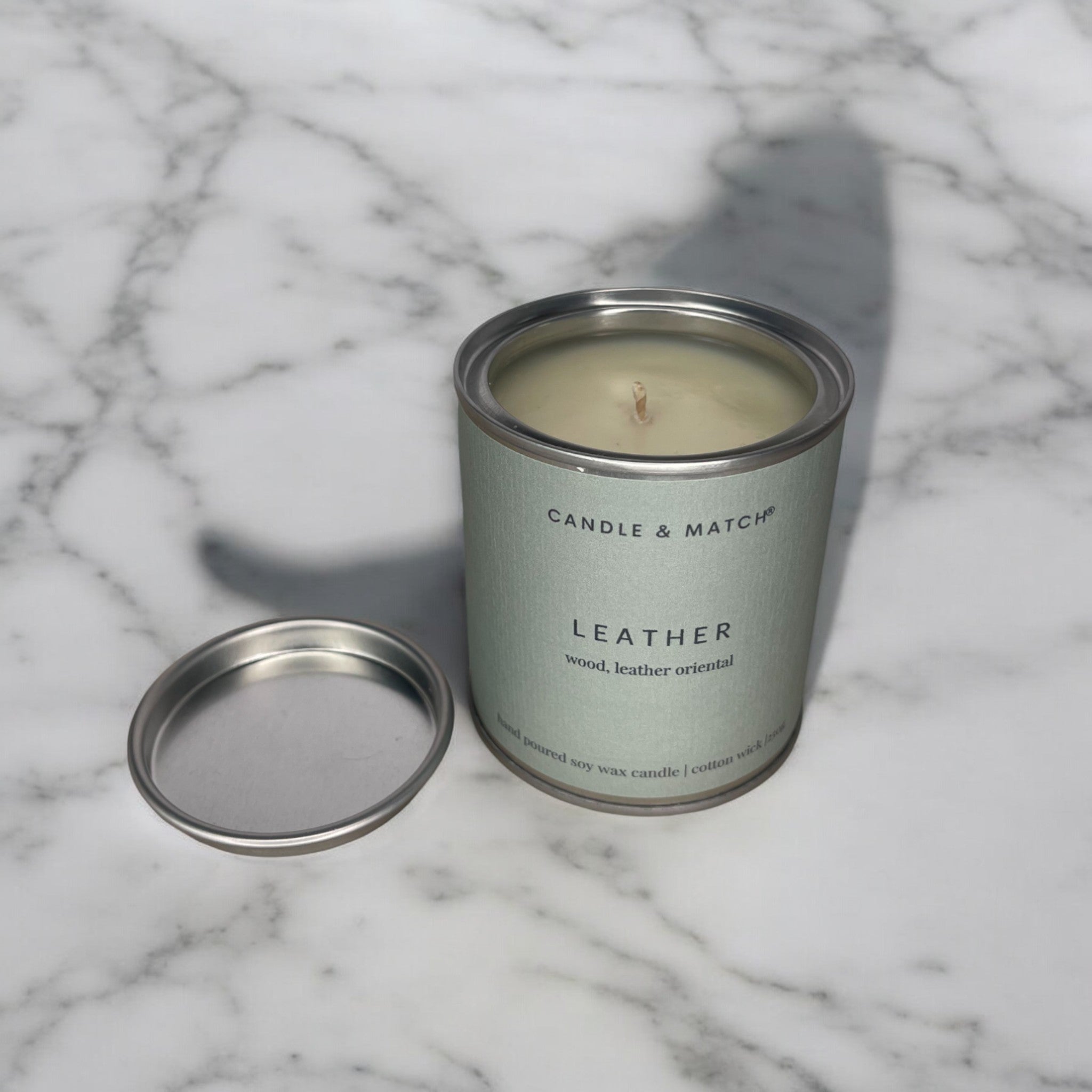 Leather Cotton Wick Candle