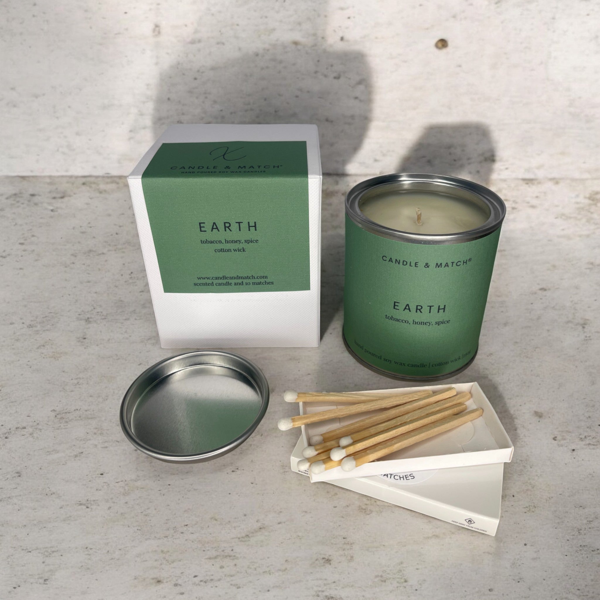 Earth Cotton Wick Candle