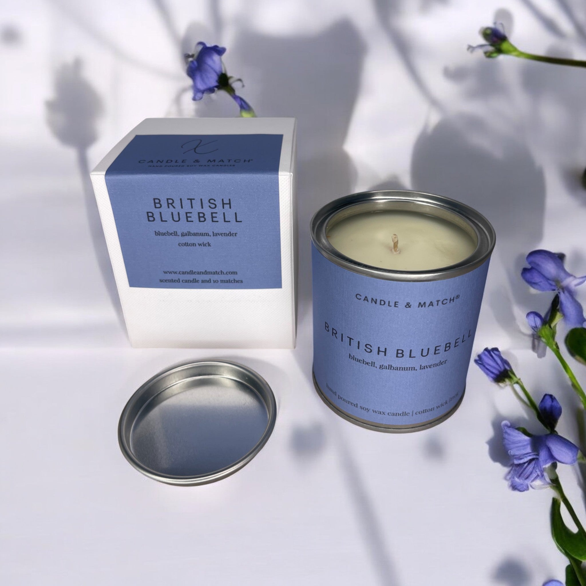 British Bluebell Cotton Wick Candle